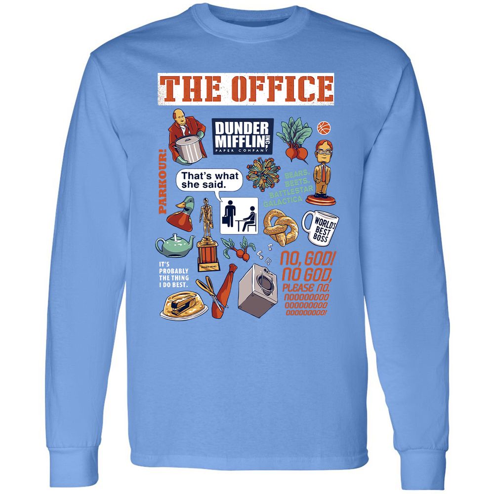 Long Sleeve T-Shirt - G45W1NKZ - Carolina Blue - 12