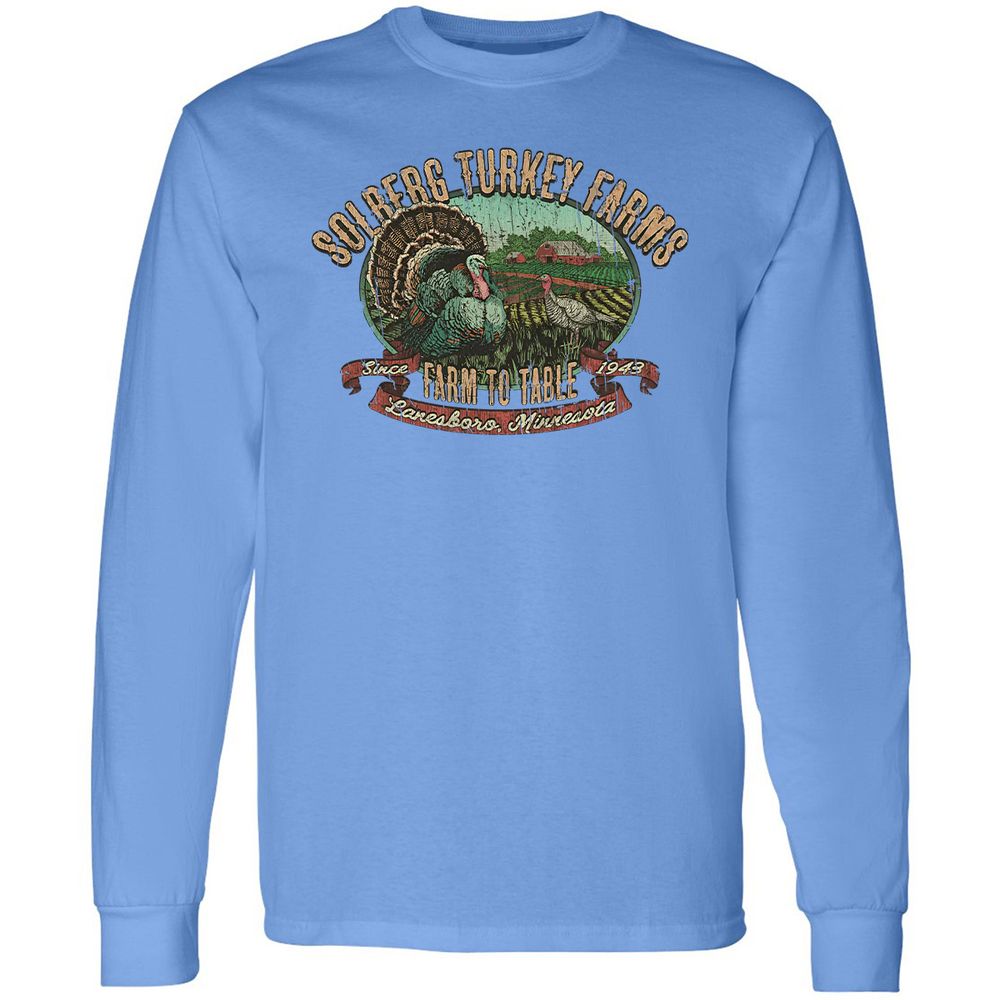 Vintage Turkey Farm Thanksgiving - Carolina Blue - 12