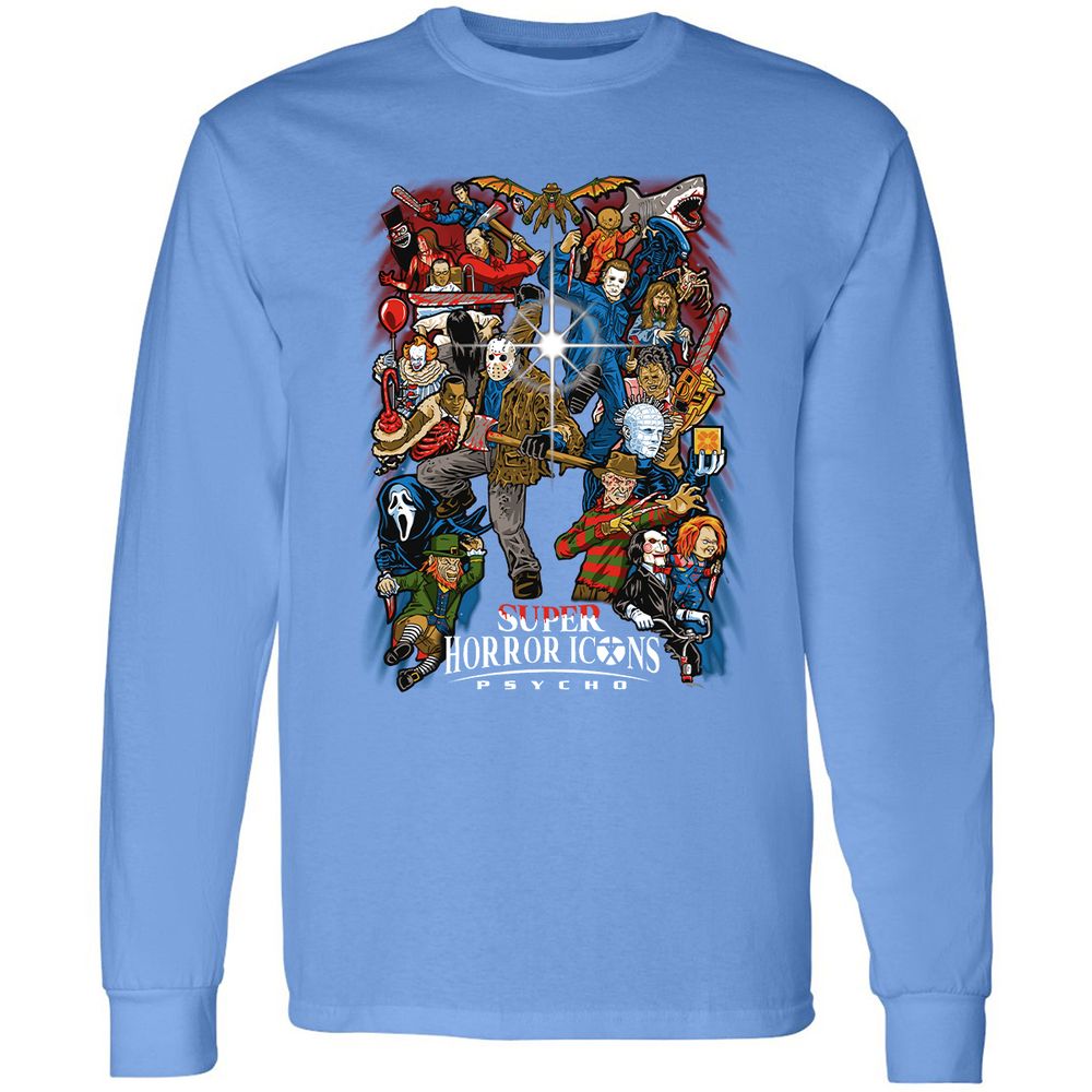 Long Sleeve T-Shirt - B8H2SJSL - Carolina Blue - 12
