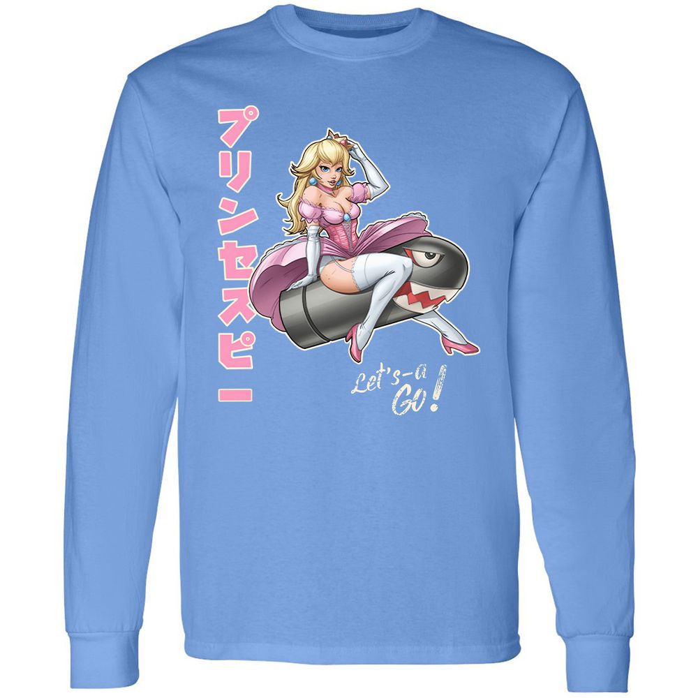 Long Sleeve T-Shirt - LF92DZKW - Carolina Blue - 12