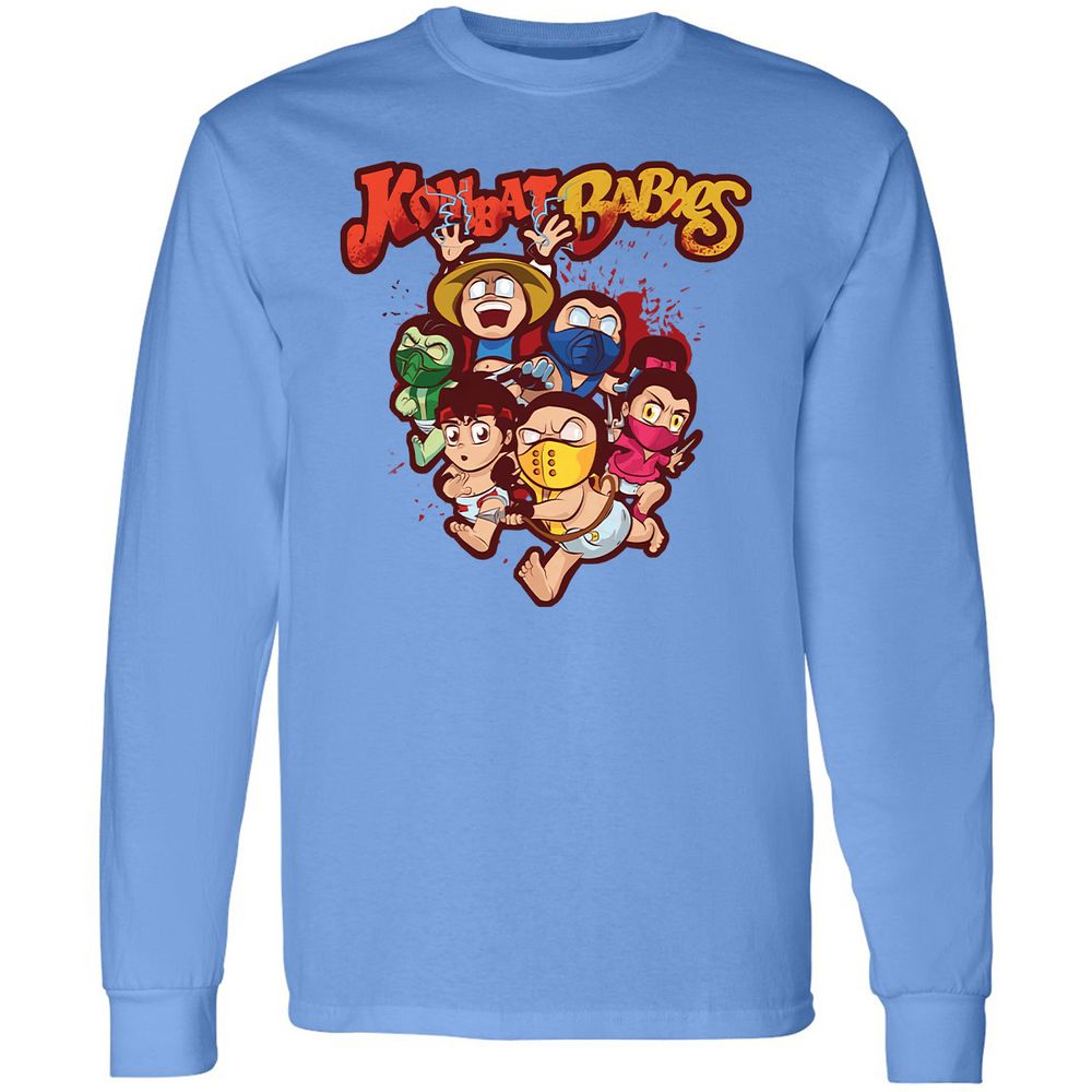 Long Sleeve T-Shirt - ZUKD9ZU6 - Carolina Blue - 12