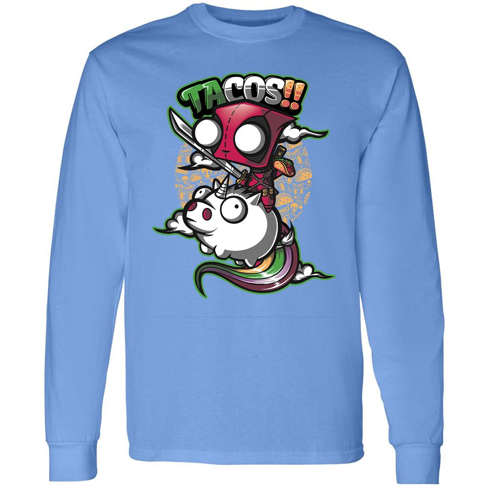 Long Sleeve T-Shirt - 1MUD555F - Carolina Blue - 12