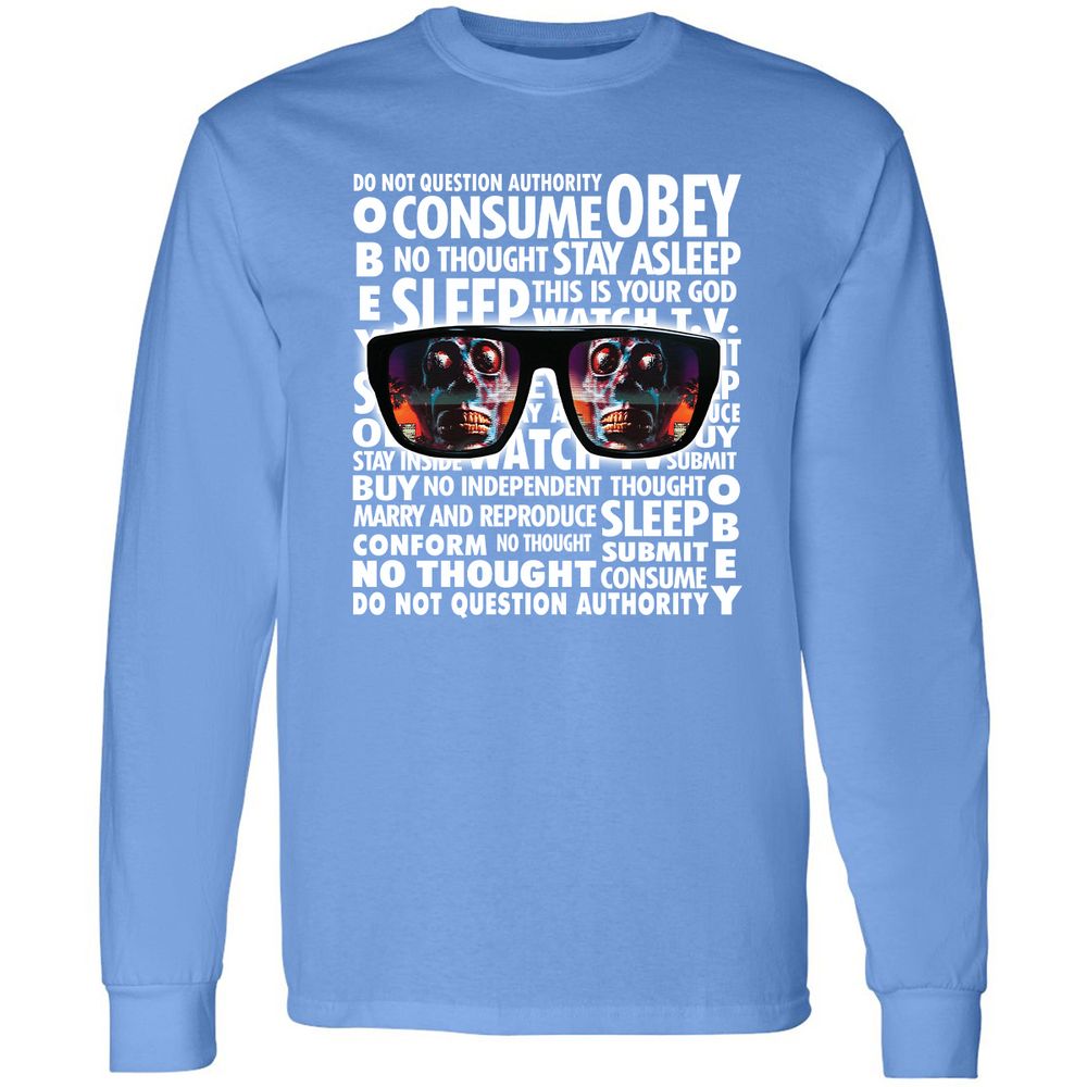 Long Sleeve T-Shirt - WJKSYSF4 - Carolina Blue - 12