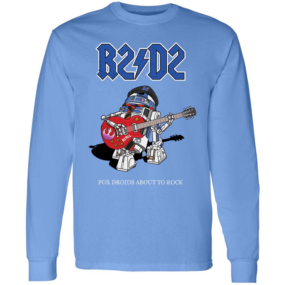 Long Sleeve T-Shirt - UXCQUER7 - Carolina Blue - 12