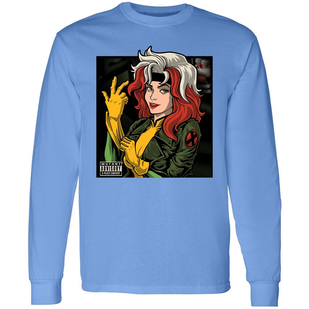 Long Sleeve T-Shirt - V7QJCZW4 - Carolina Blue - 12