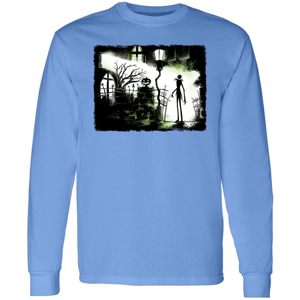 Long Sleeve T-Shirt - Black - Carolina Blue - 12
