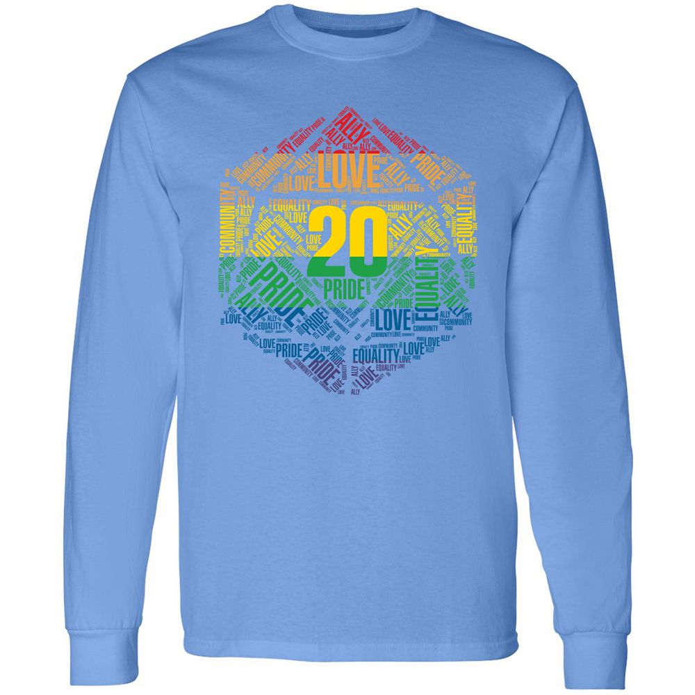 Long Sleeve T-Shirt - 6QGRK3EY - Carolina Blue - 12