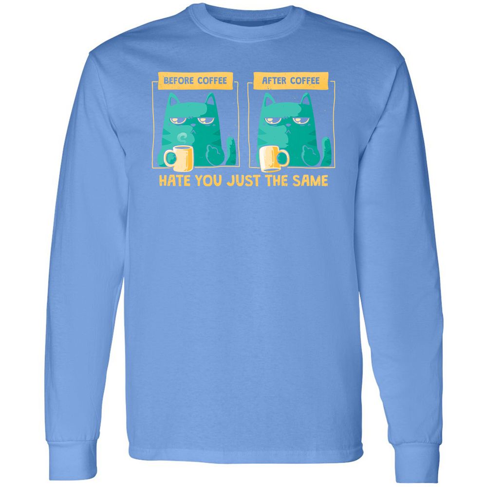 Long Sleeve T-Shirt - DQVXHY2U - Carolina Blue - 12