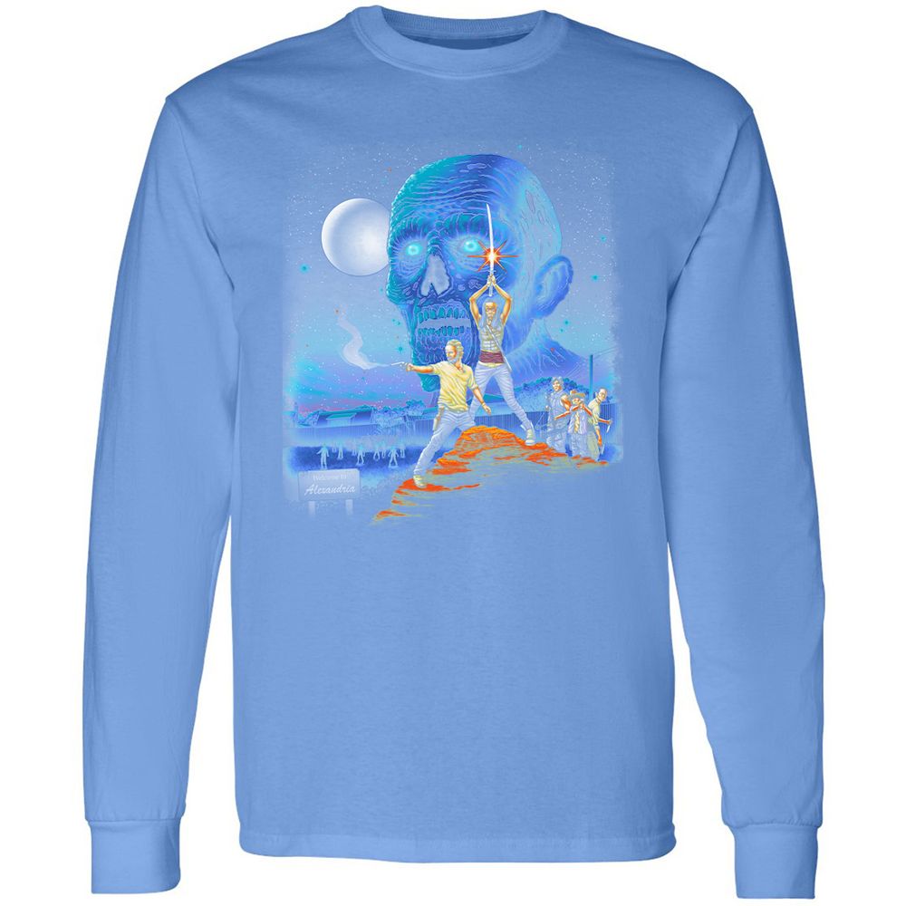 Long Sleeve T-Shirt - TAJ5E98Q - Carolina Blue - 12