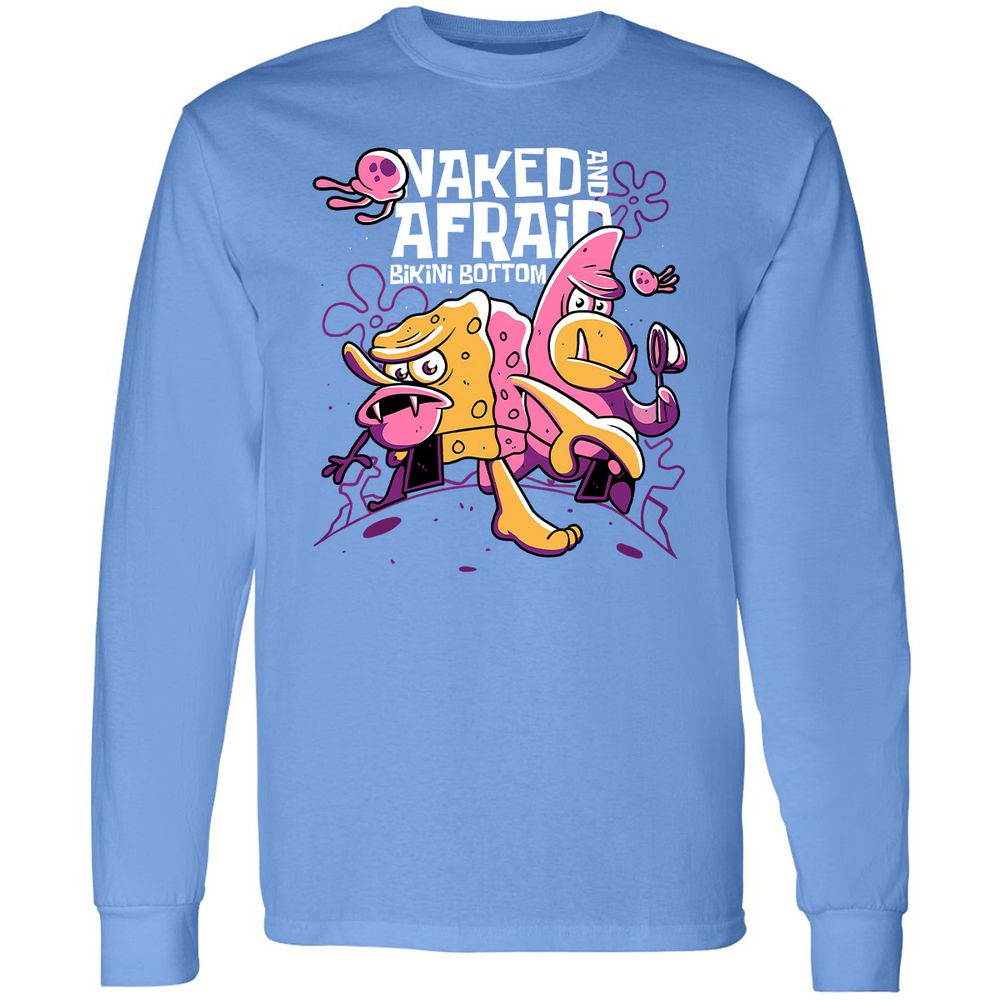 Long Sleeve T-Shirt - M2E8XS5R - Carolina Blue - 12