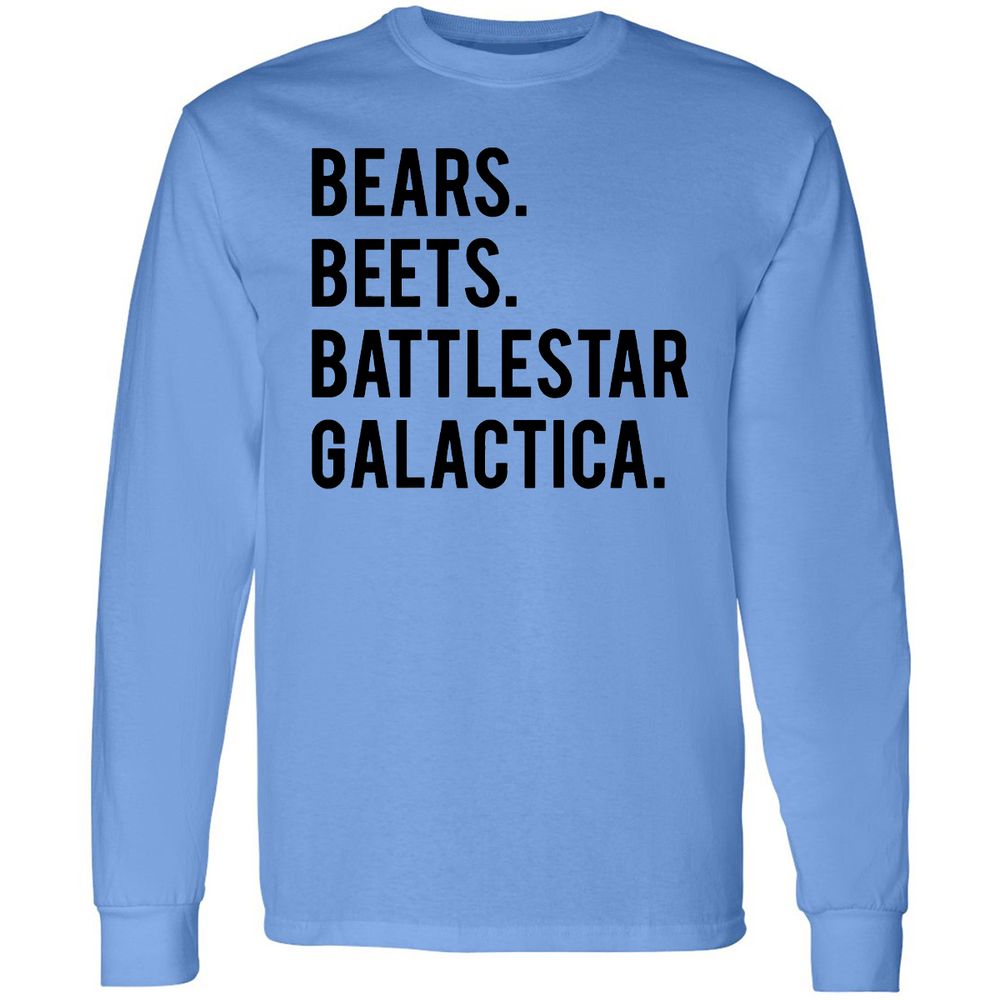 Long Sleeve T-Shirt - QXNYRL1G - Carolina Blue - 12