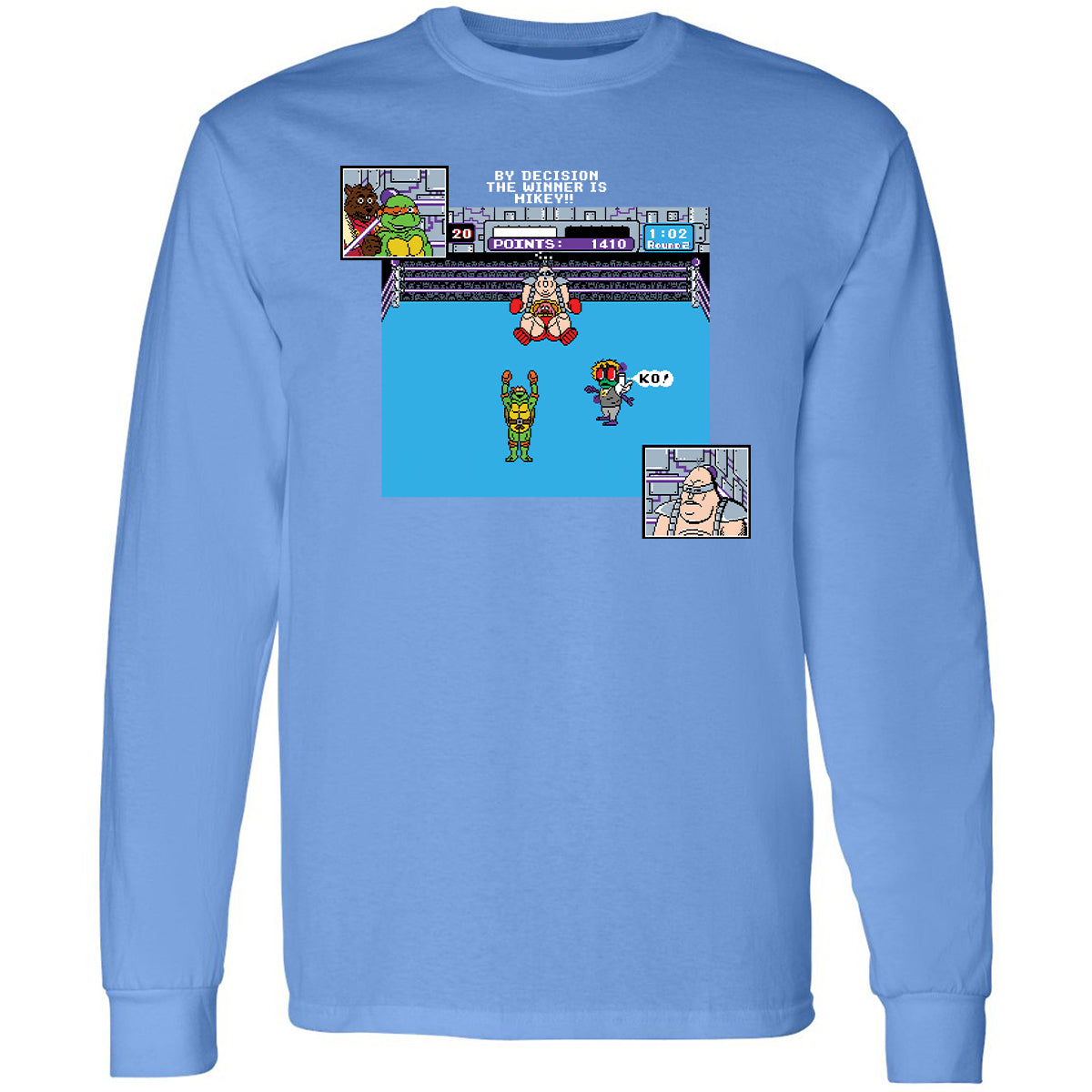 Long Sleeve T-Shirt - NWL6K7VX - Carolina Blue - 12