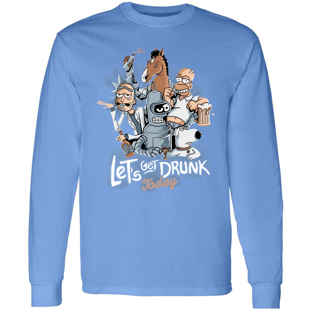 Long Sleeve T-Shirt - JDUNAUYS - Carolina Blue - 12