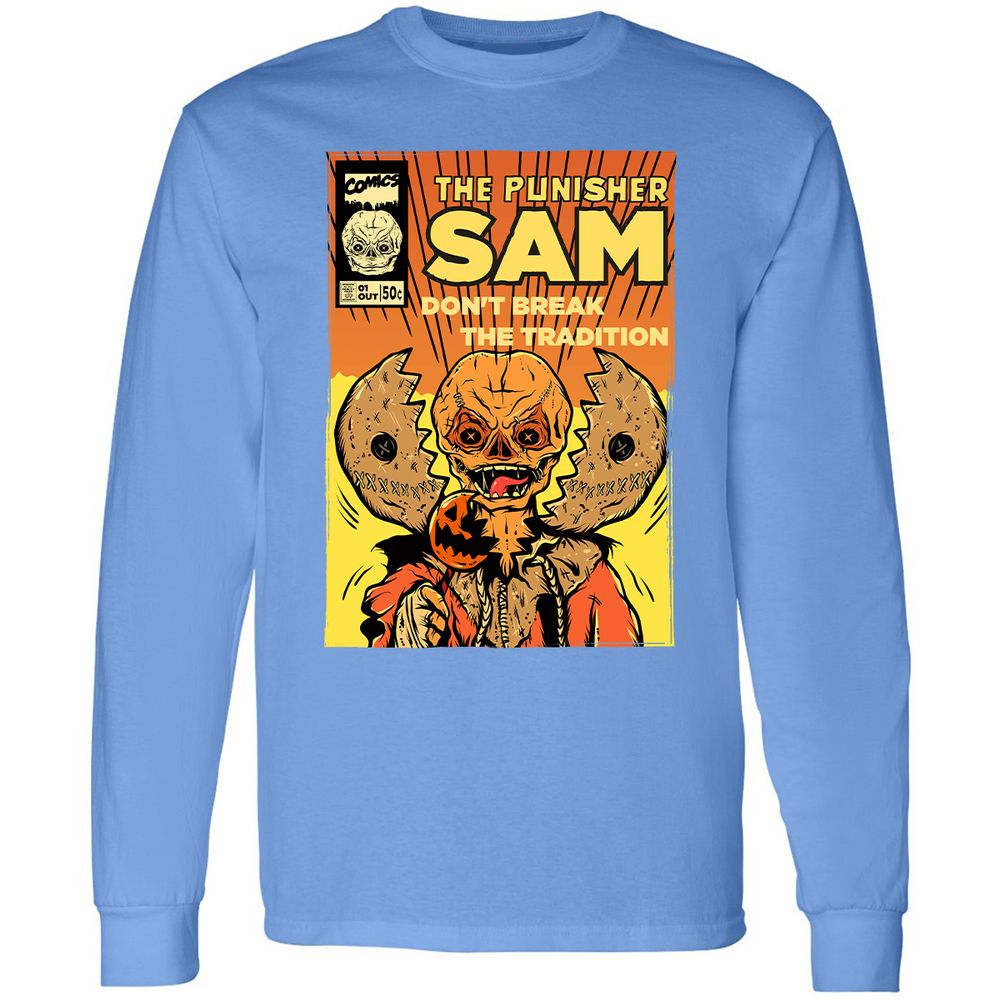 Long Sleeve T-Shirt - Q6KUEE53 - Carolina Blue - 12