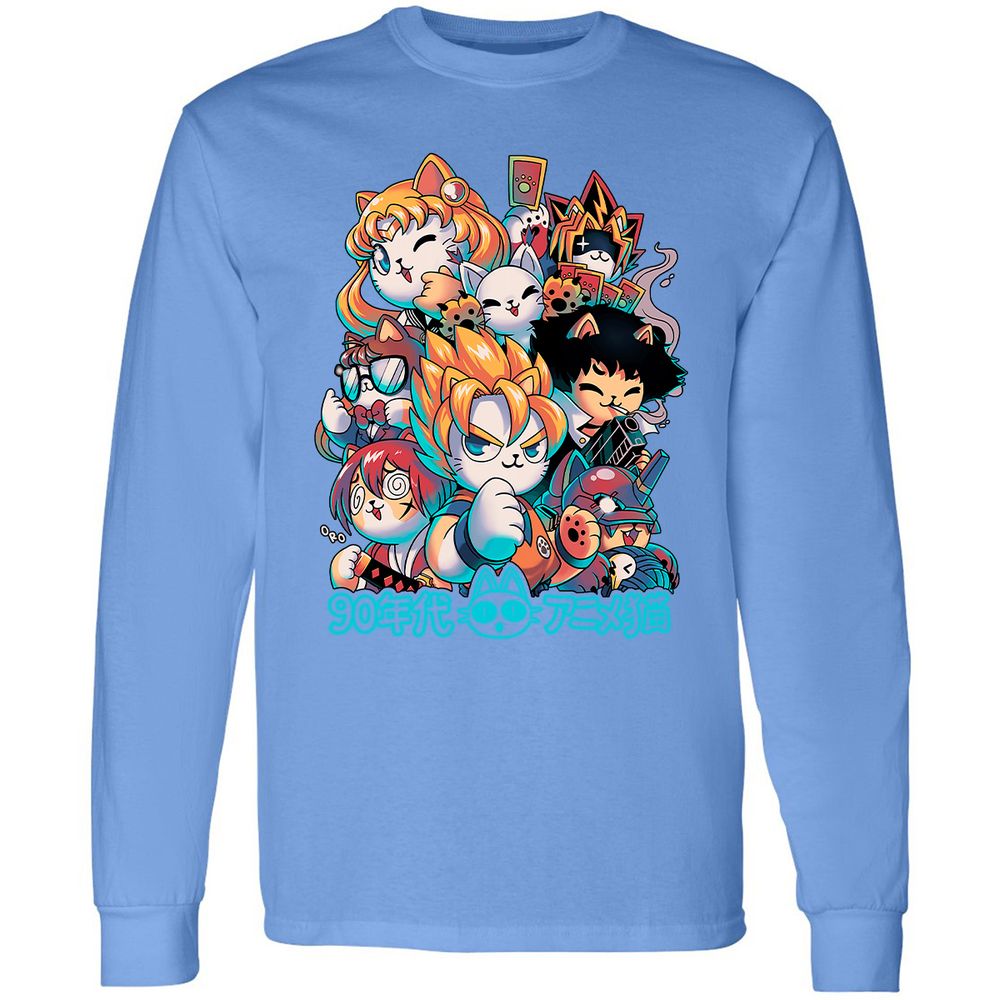 Long Sleeve T-Shirt - ERXVQSH7 - Carolina Blue - 12