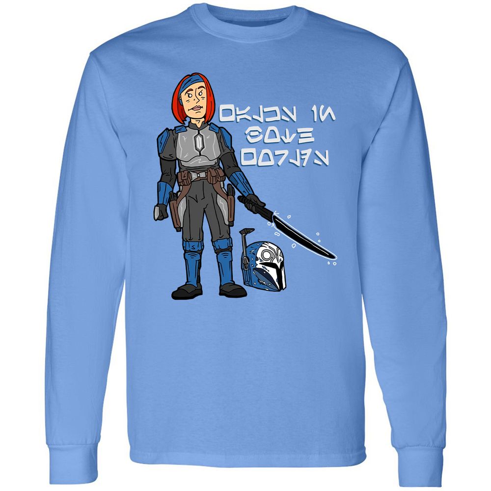 Long Sleeve T-Shirt - U84DLLX3 - Carolina Blue - 12