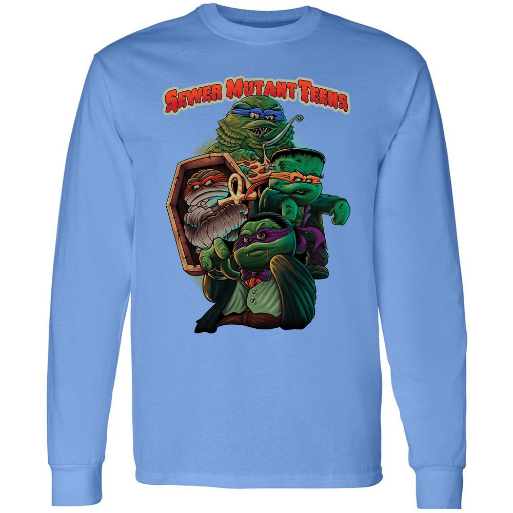 Long Sleeve T-Shirt - VQNUCBD5 - Carolina Blue - 12