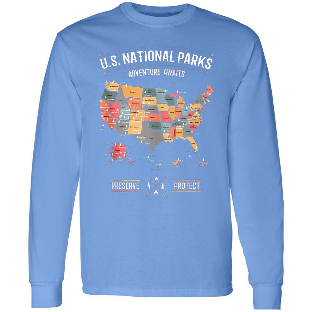 Long Sleeve T-Shirt - J13GK4VF - Carolina Blue - 12