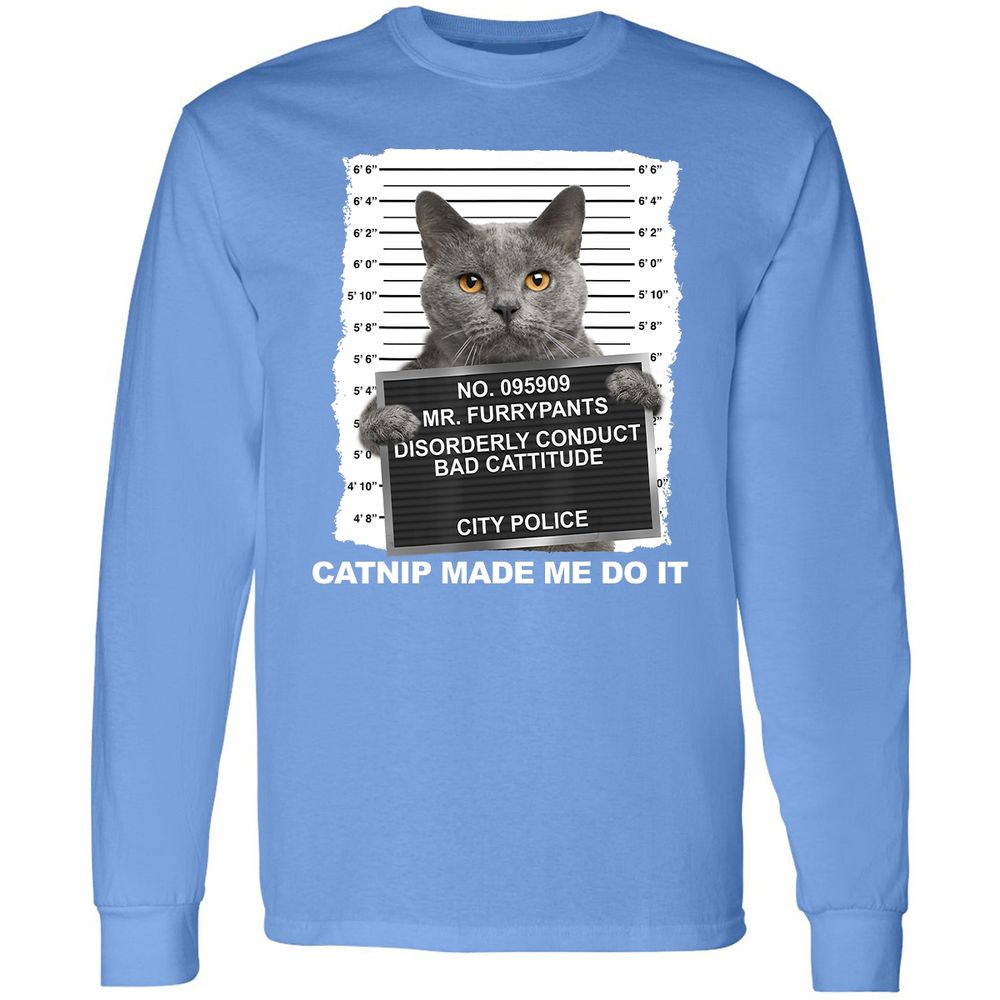 Long Sleeve T-Shirt - TY3N1L5E - Carolina Blue - 12