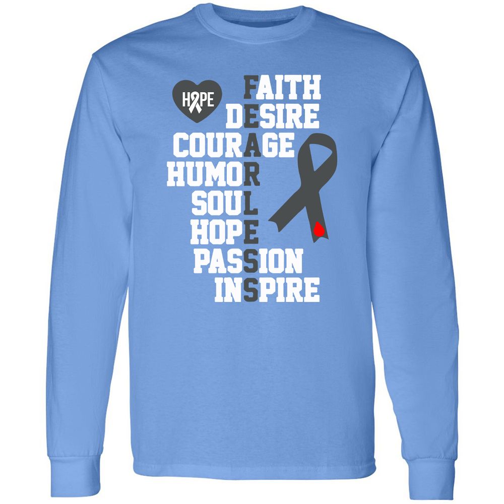 Long Sleeve T-Shirt - YZALFBHP - Carolina Blue - 12