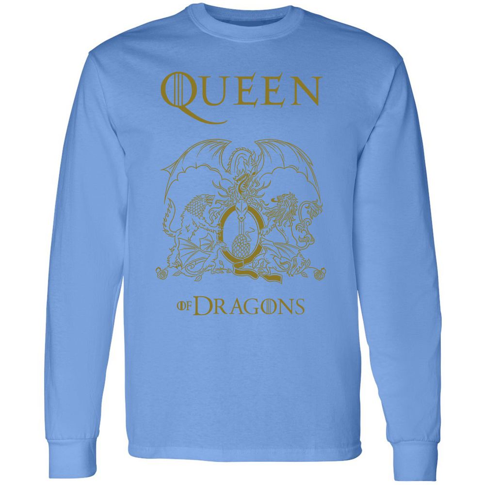 Long Sleeve T-Shirt - X7EVZKPT - Carolina Blue - 12