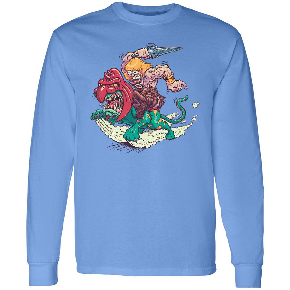 Long Sleeve T-Shirt - YTJ3F57W - Carolina Blue - 12