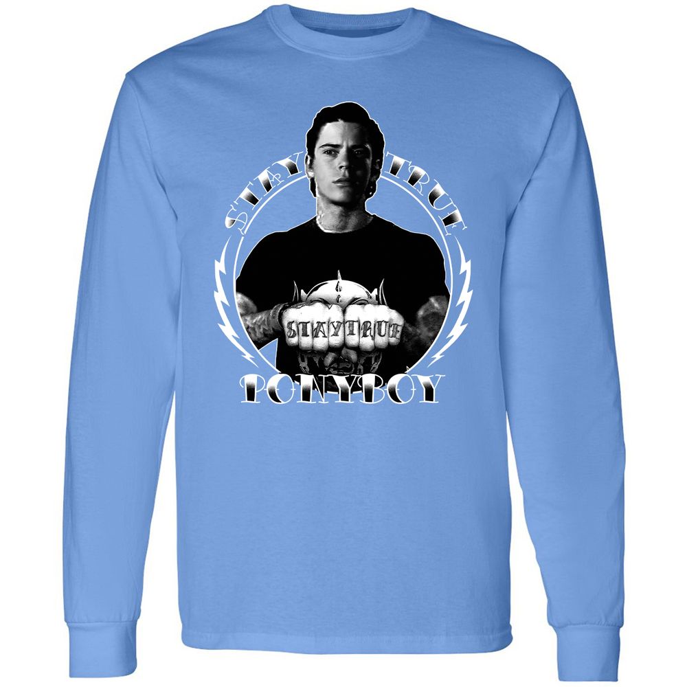 Long Sleeve T-Shirt - 9V922KX6 - Carolina Blue - 12