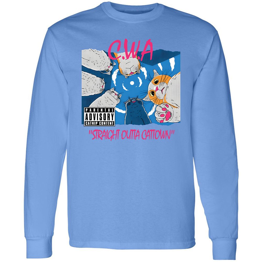 Long Sleeve T-Shirt - K7FUBXG5 - Carolina Blue - 12