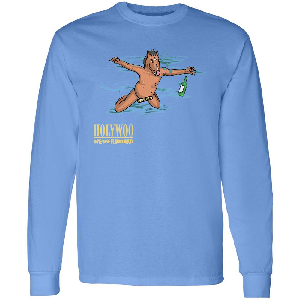Long Sleeve T-Shirt - S9HZ3UQW - Carolina Blue - 12