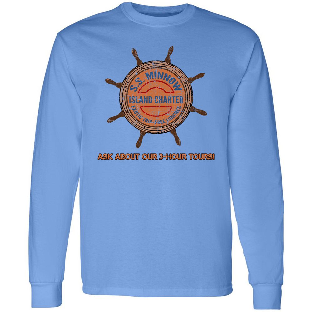 Long Sleeve T-Shirt - H4FGZHCR - Carolina Blue - 12