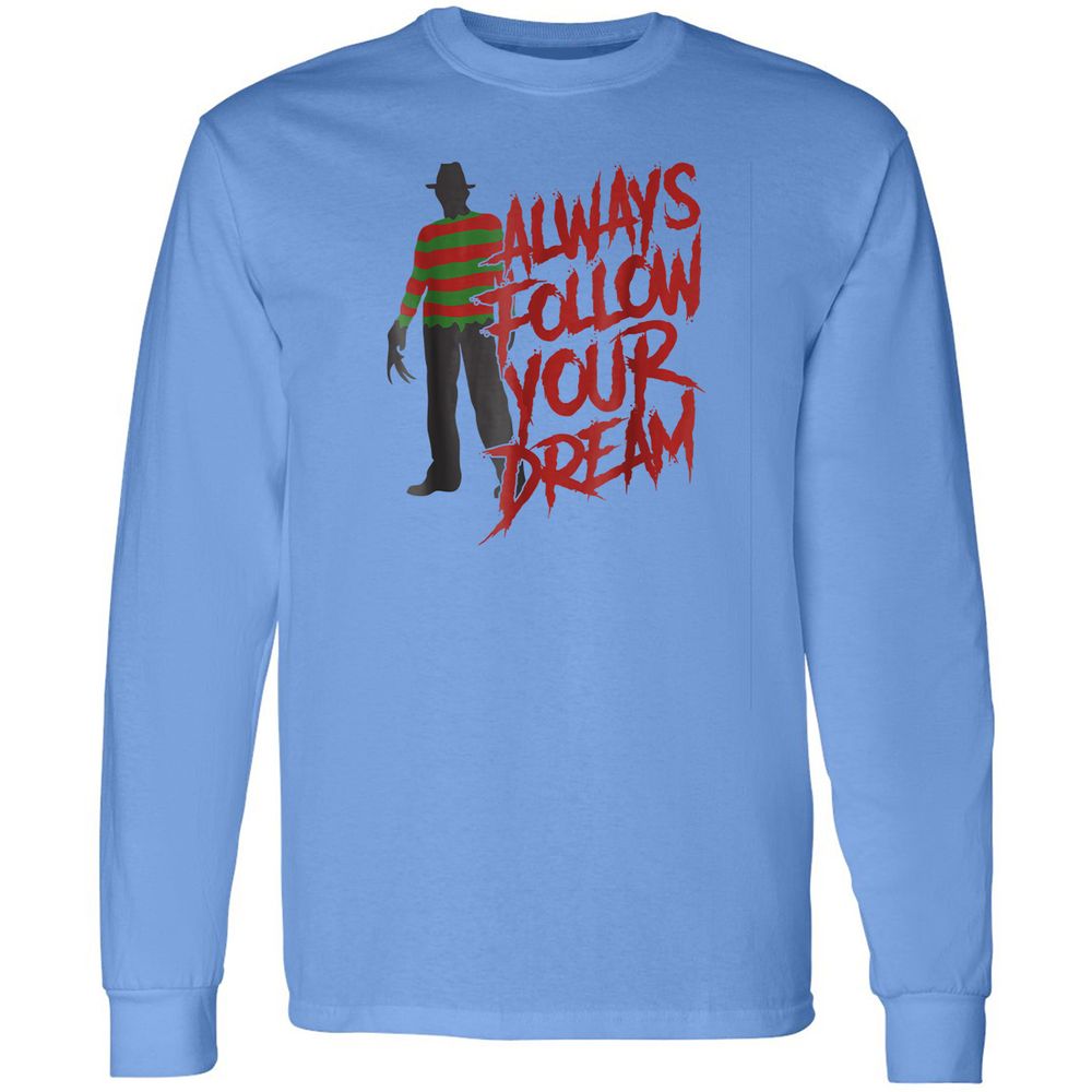 Long Sleeve T-Shirt - Q7H5ZH3Z - Carolina Blue - 12