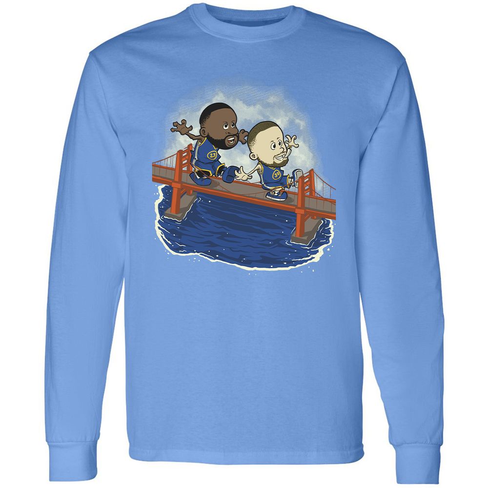 Long Sleeve T-Shirt - Black - Carolina Blue - 12