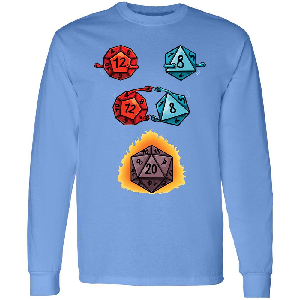 Long Sleeve T-Shirt - YUVQ2WWD - Carolina Blue - 12