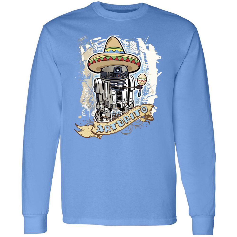 Long Sleeve T-Shirt - WHNPWQCC - Carolina Blue - 12