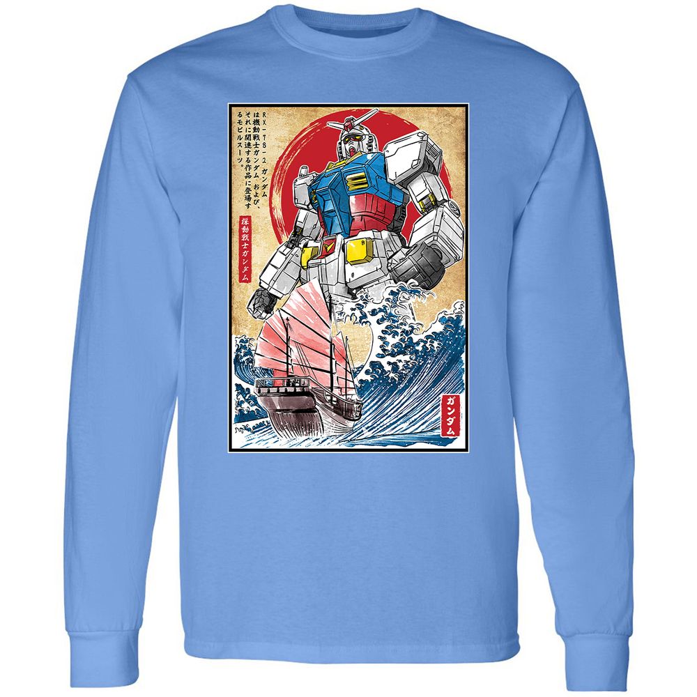Long Sleeve T-Shirt - X5GTW9VY - Carolina Blue - 12