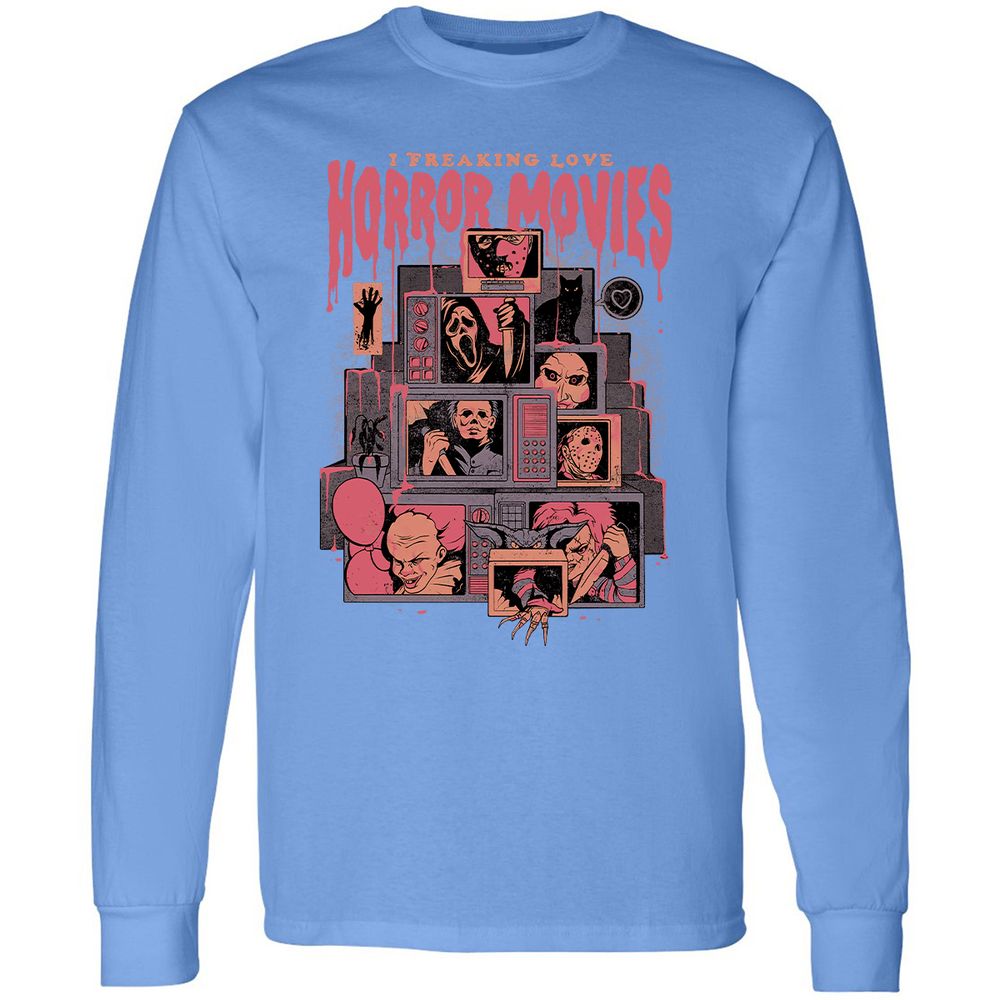 Long Sleeve T-Shirt - R9GCUXUL - Carolina Blue - 12