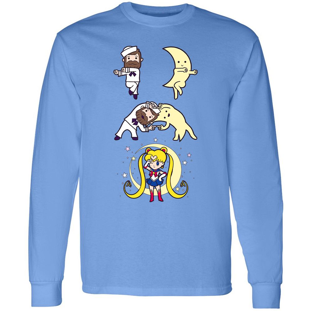 Long Sleeve T-Shirt - U9ZEAKL9 - Carolina Blue - 12