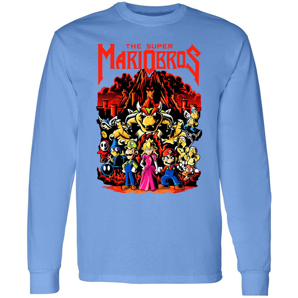 Long Sleeve T-Shirt - 8ZMR8XPP - Carolina Blue - 12