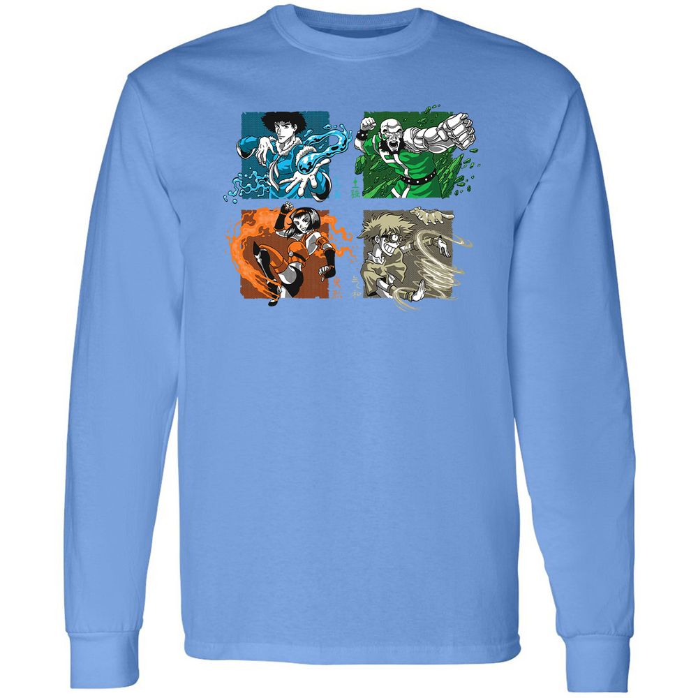 Long Sleeve T-Shirt - Z31VXC6U - Carolina Blue - 12