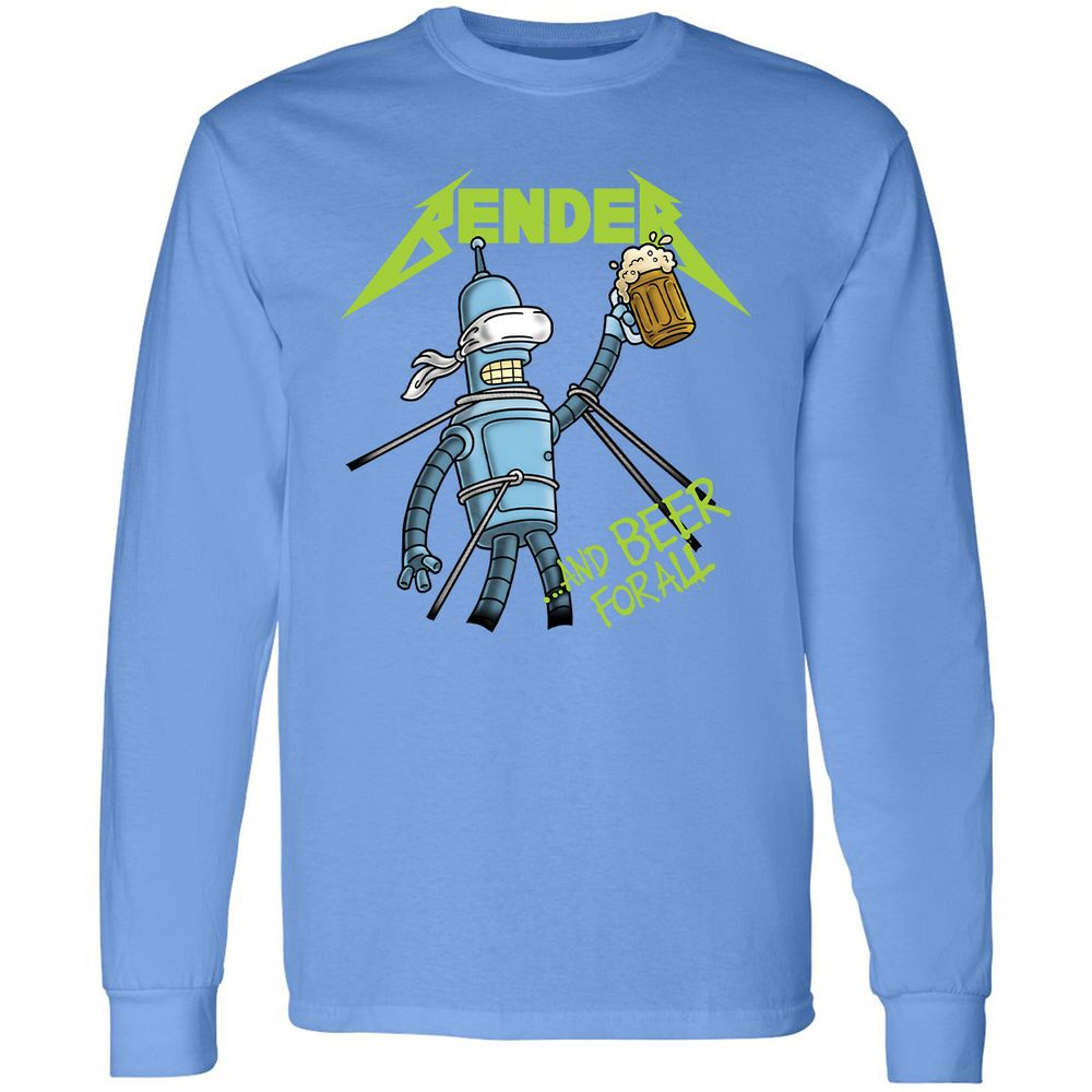 Long Sleeve T-Shirt - D4TDKMAJ - Carolina Blue - 12