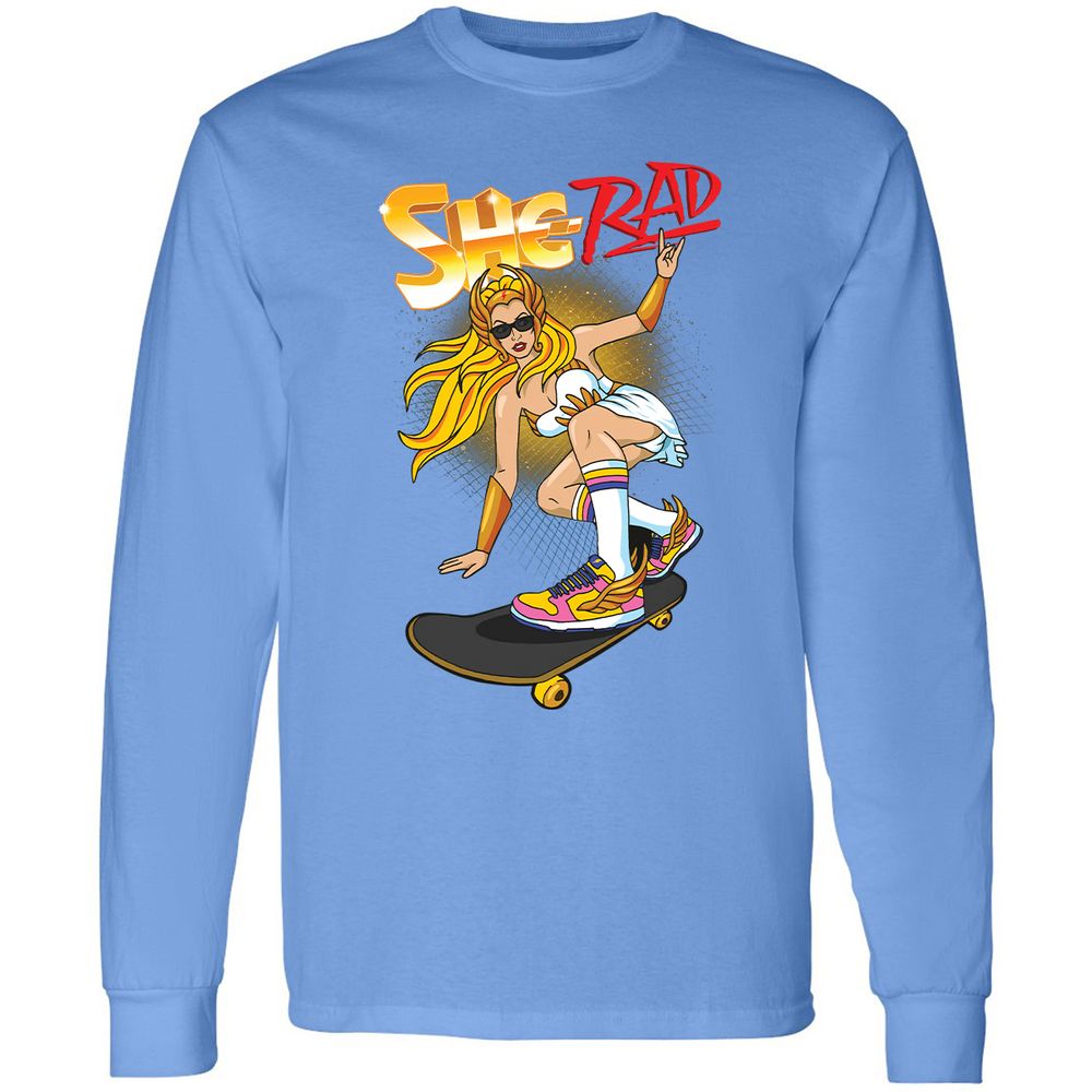 Long Sleeve T-Shirt - EPQV7EY6 - Carolina Blue - 12