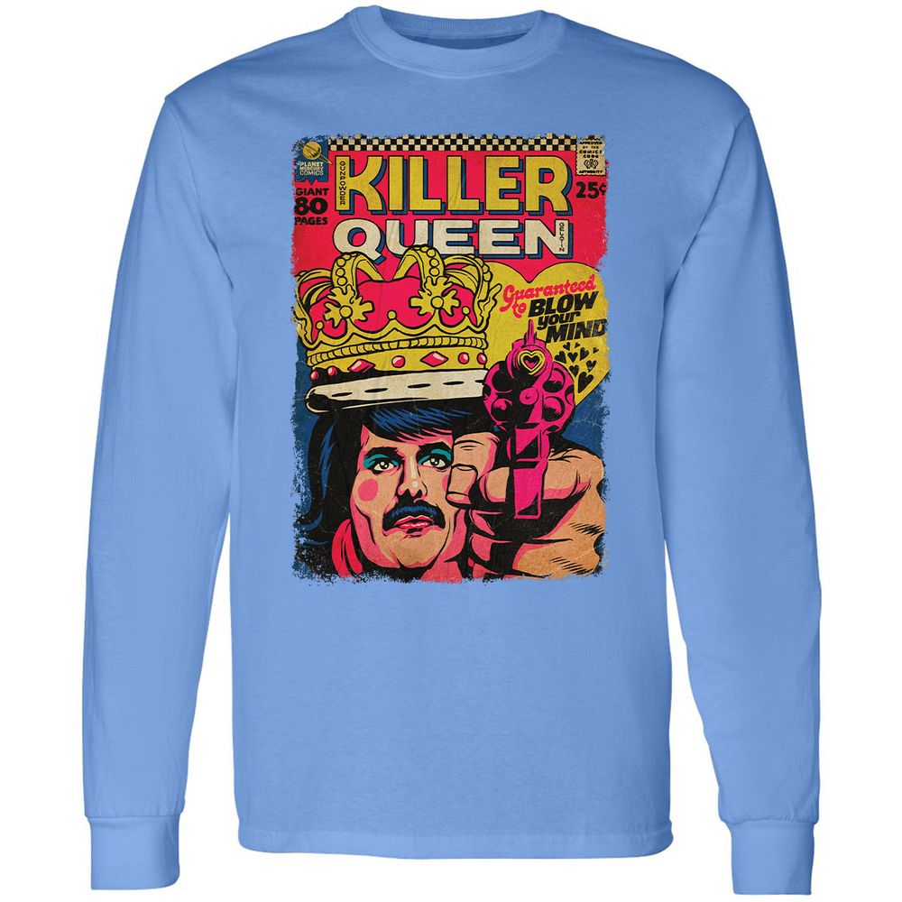 Long Sleeve T-Shirt - TFDAVSZW - Carolina Blue - 12