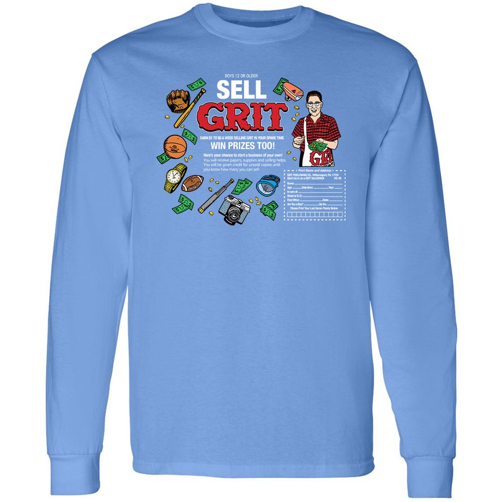 Long Sleeve T-Shirt - RLJCX3SD - Carolina Blue - 12