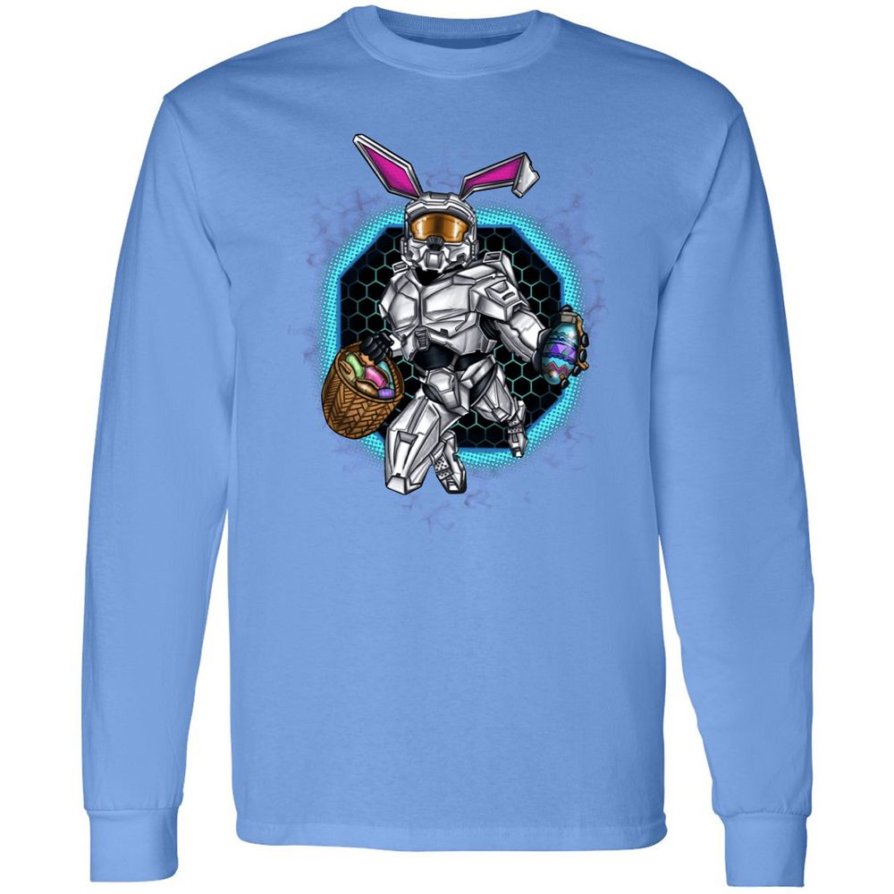Long Sleeve T-Shirt - B9MQ9CQZ - Carolina Blue - 12