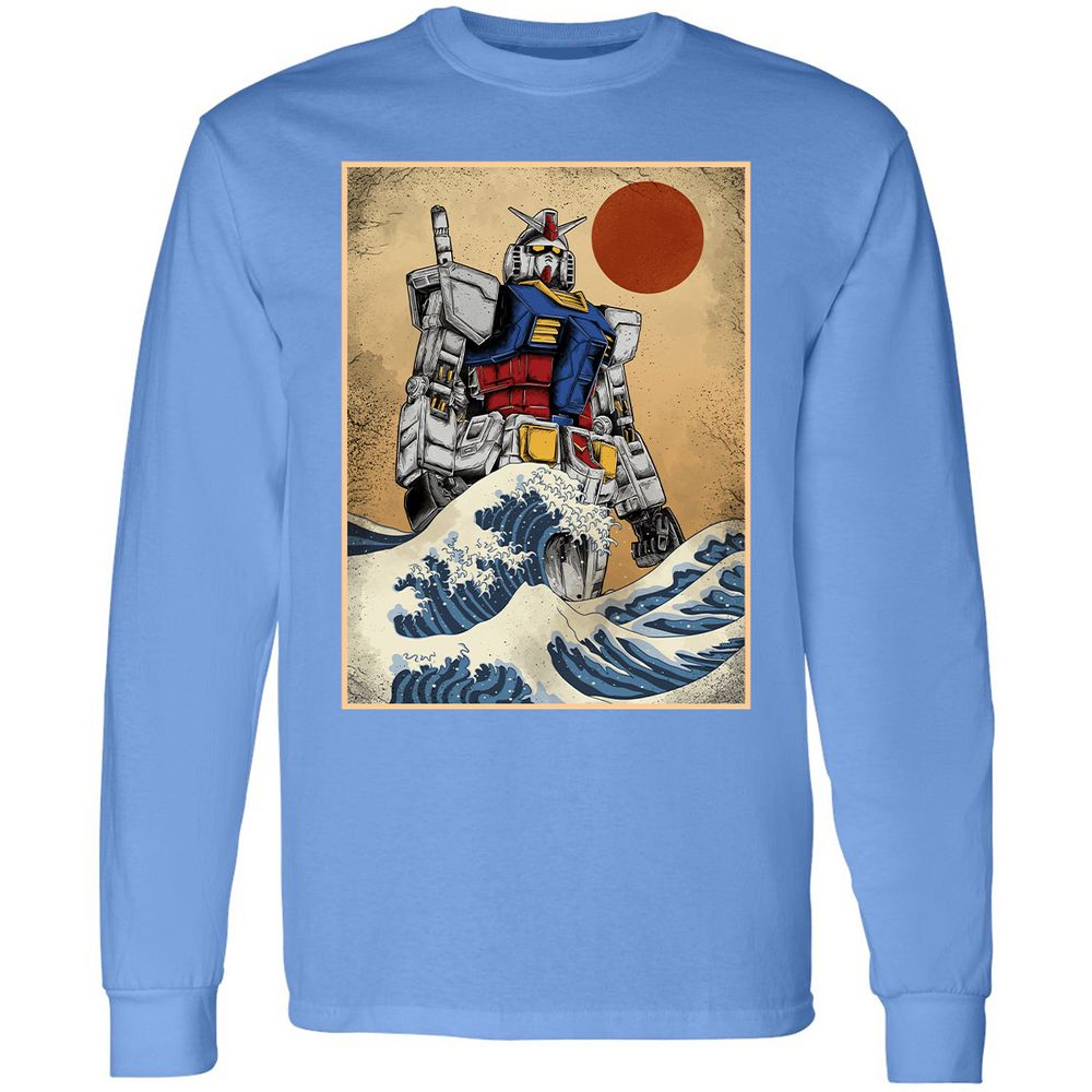 Long Sleeve T-Shirt - J8VQAEL5 - Carolina Blue - 12