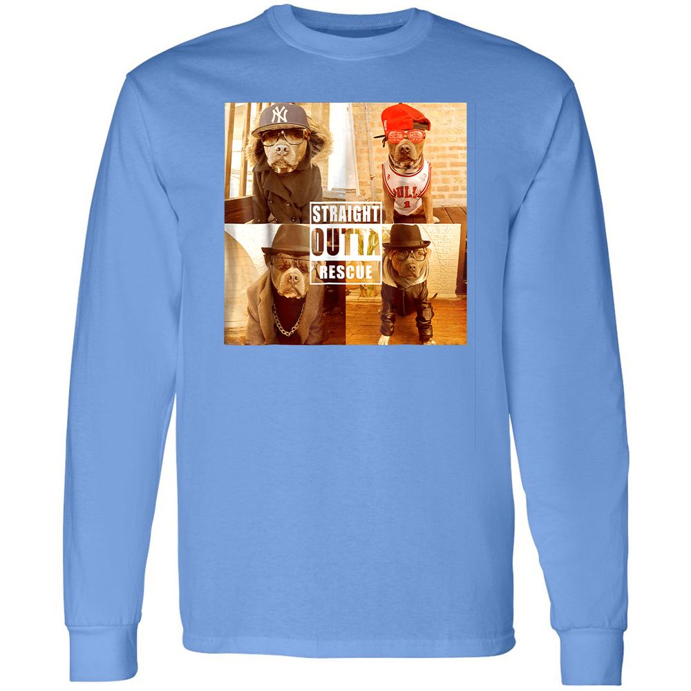 Long Sleeve T-Shirt - P9WYFMK6 - Carolina Blue - 12