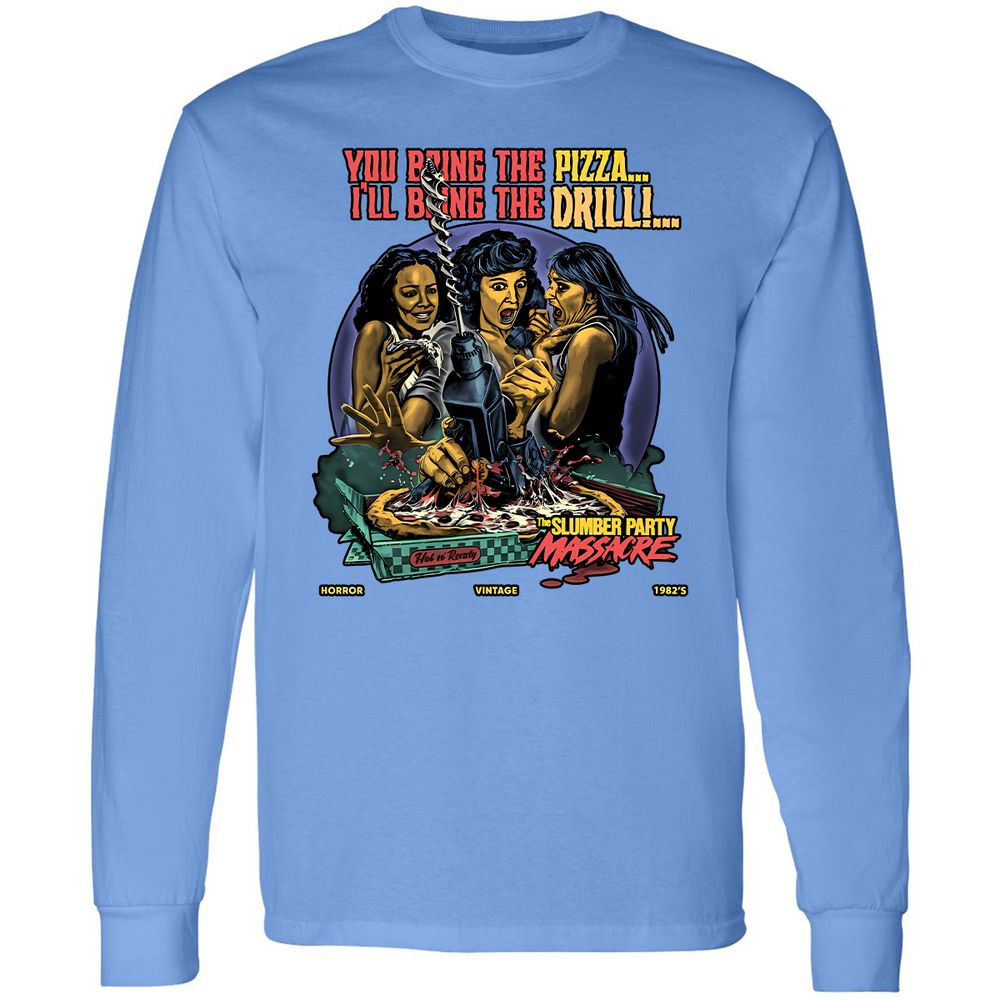 Long Sleeve T-Shirt - WVC5Q7X5 - Carolina Blue - 12