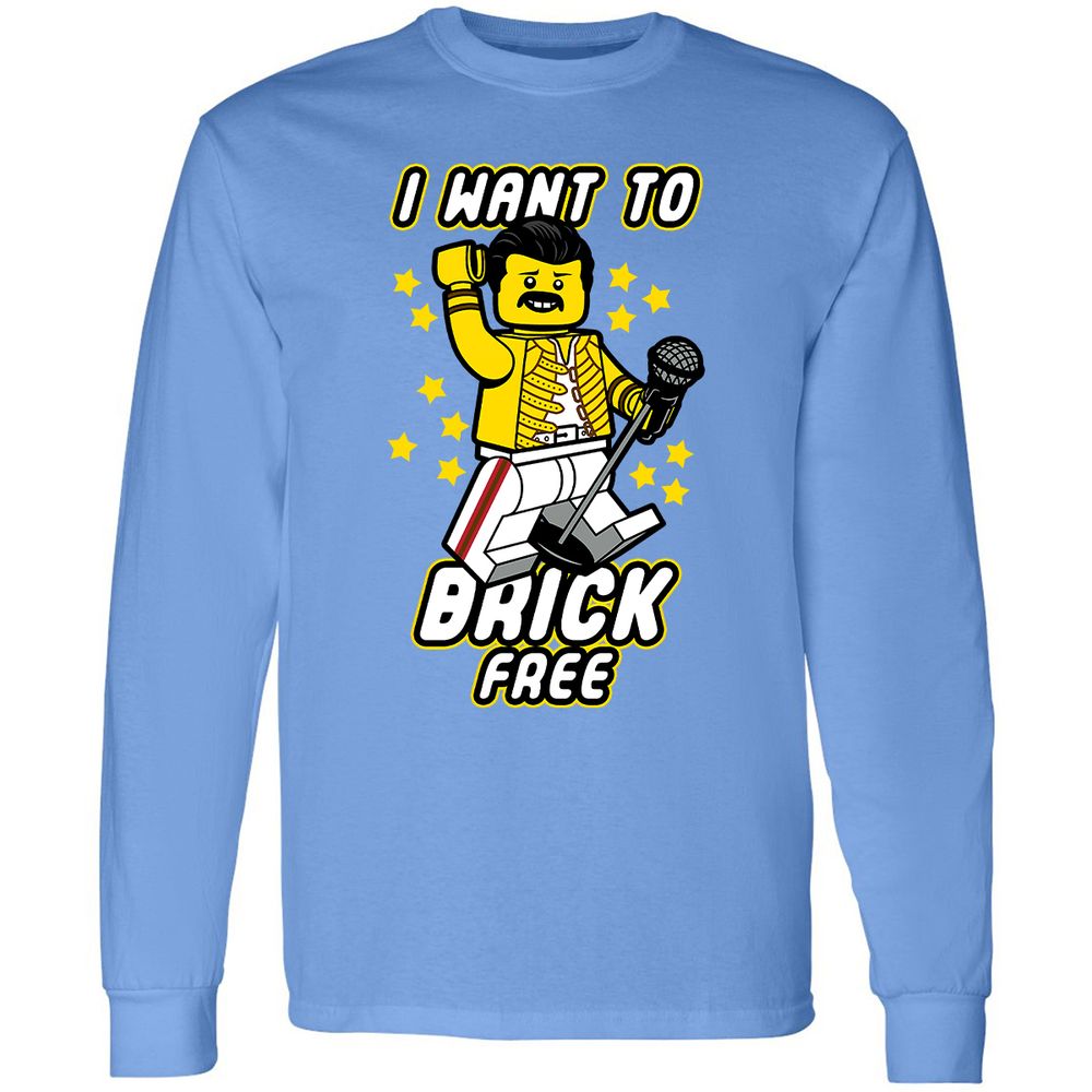 Long Sleeve T-Shirt - WJF8TASY - Carolina Blue - 12