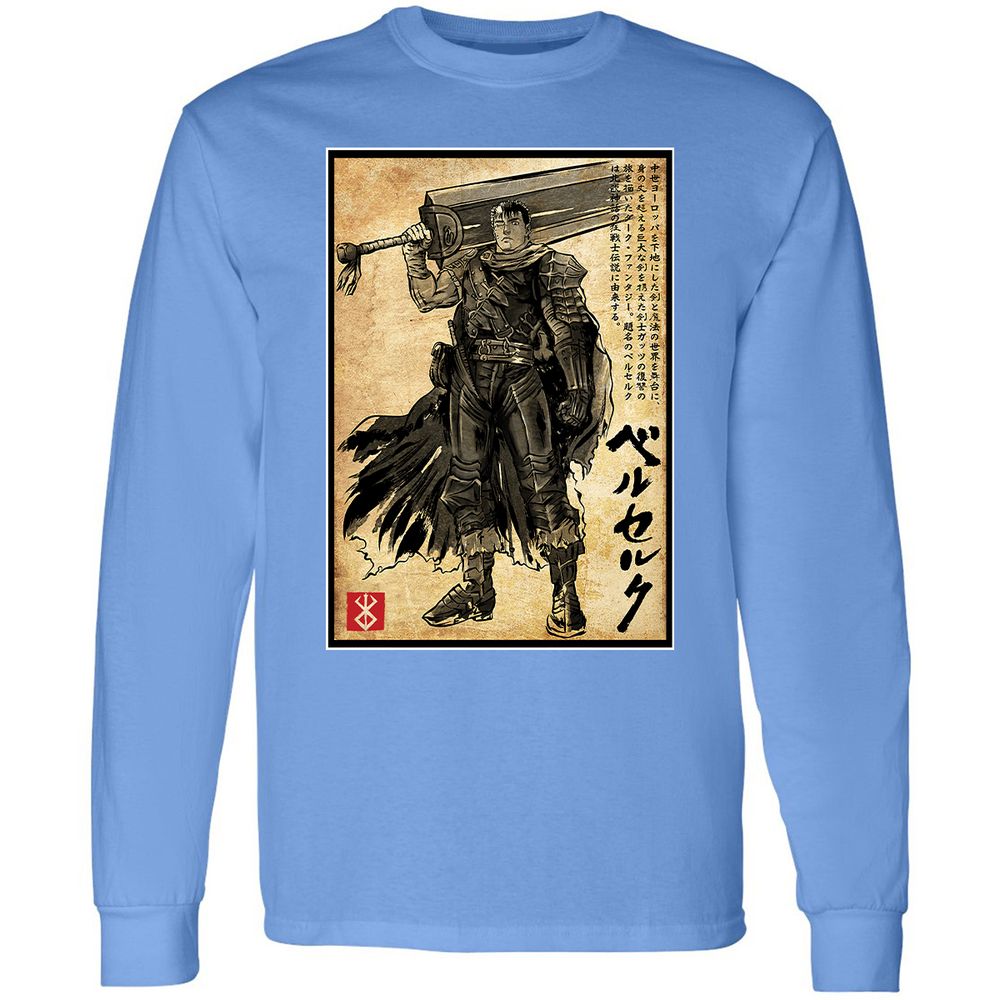 Long Sleeve T-Shirt - QU831KR6 - Carolina Blue - 12