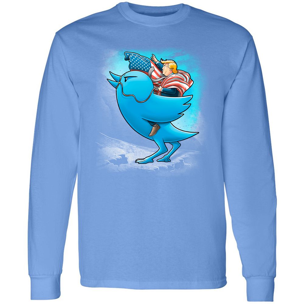 Long Sleeve T-Shirt - ZCC77V8Y - Carolina Blue - 12